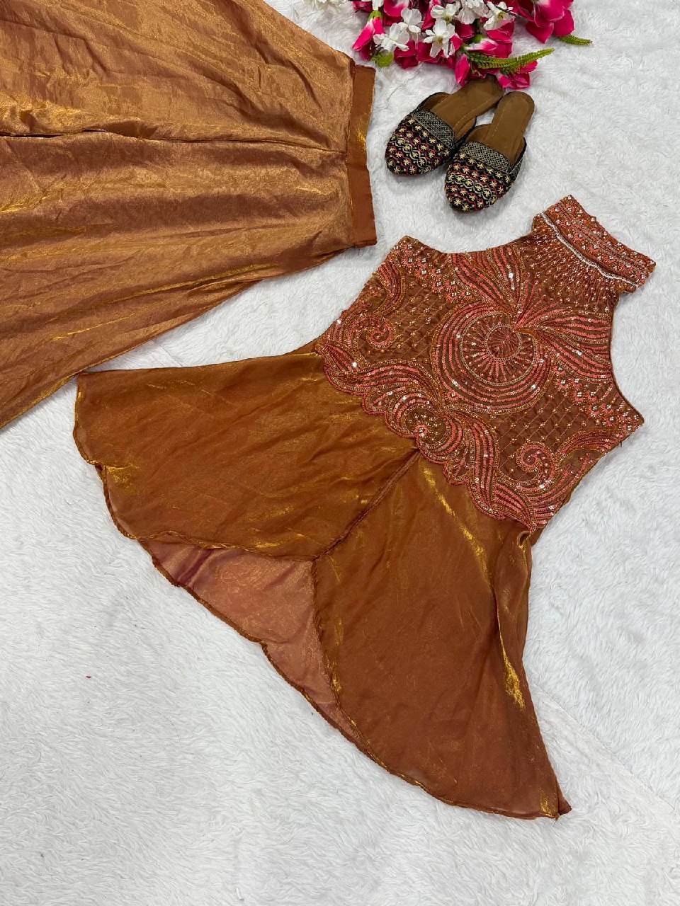 Royal Copper Shimmer Heirloom Ensemble